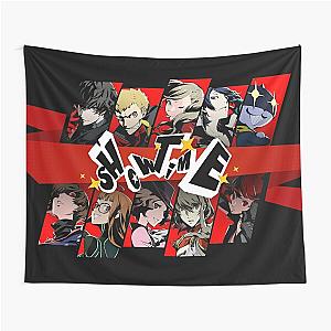 Persona 5 Royal "Showtime" Group Collage Tapestry