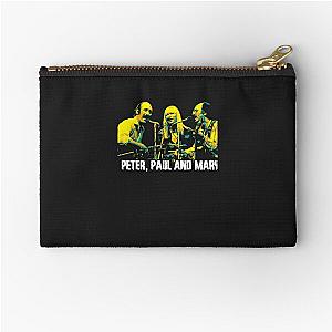 Peter, Paul and Mary. American folk group. social commentary of folk musician. Classic Zipper Pouch