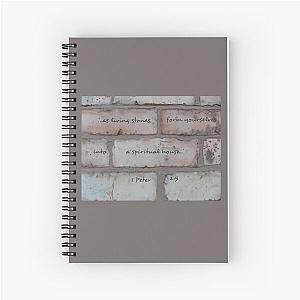 1 Peter 2:5, living stones Spiral Notebook