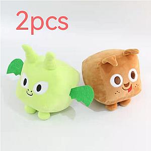 14cm Green Dragon Brown Dog Set Pet Simulator X Plush