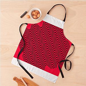 Red Wavey Pattern Apron Premium Merch Store