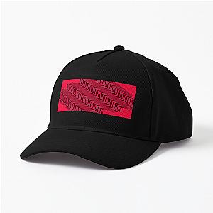 Red Wavey Pattern Cap Premium Merch Store