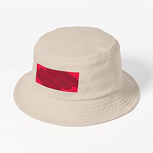 Red Wavey Pattern Bucket Hat Premium Merch Store