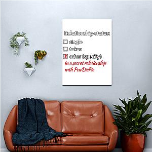 Pewdiepie Relationship  Canvas Print Premium Merch Store