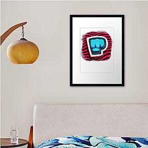 Pewdiepie Wave Brofist Framed print Premium Merch Store