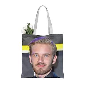 PewDiePie Merch Tote Bag Custom Canvas