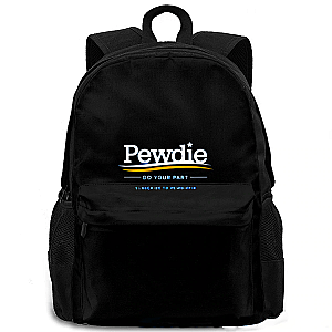 PewDiePie MERCH NEW RELEASE! PewDiePie BackPack - Subcribe Logo USA Print Kawaii