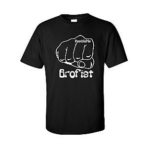 Brofist - PewDiePie' Stephano Funny Short Sleeve T-Shirt Men Tee Shirt Tops Short Sleeve Cotton Fitness T-Shirts