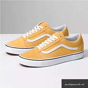 PewDiePie Shoes - Old Skool in Yellow White Shoes