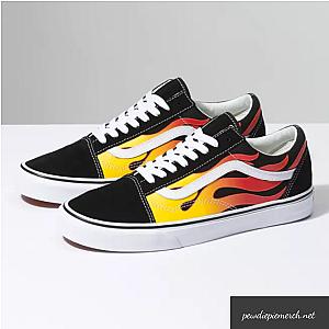 PewDiePie Shoes - Flame Old Skool Shoes