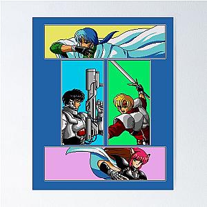 Classic Phantasy Star 4 heroes Poster