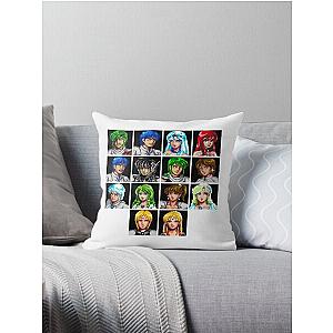 Classic Phantasy Star 3 Character portraits Throw Pillow