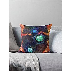 Phantasy Star II Title Screen Impressionist Painting Throw Pillow