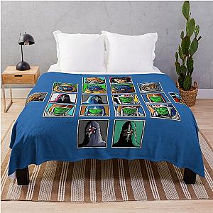 Classic Phantasy Star 4 Character Portraits Throw Blanket