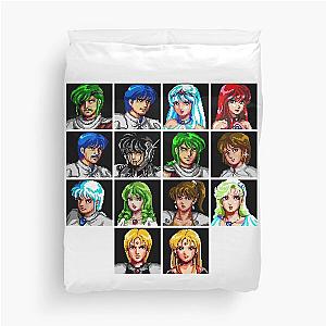 Classic Phantasy Star 3 Character portraits Duvet Cover