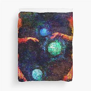 Phantasy Star II Title Screen Impressionist Painting Duvet Cover