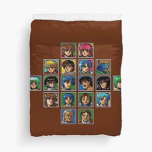 Classic Phantasy Star 4 Character Portraits Duvet Cover