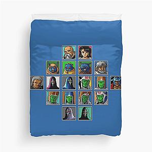 Classic Phantasy Star 4 Character Portraits Duvet Cover