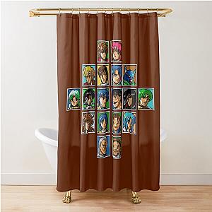 Classic Phantasy Star 4 Character Portraits Shower Curtain