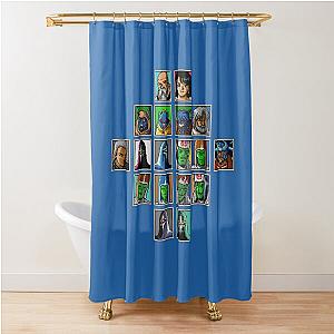 Classic Phantasy Star 4 Character Portraits Shower Curtain