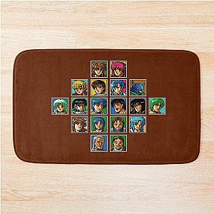 Classic Phantasy Star 4 Character Portraits Bath Mat