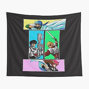 Classic Phantasy Star 4 heroes  Tapestry