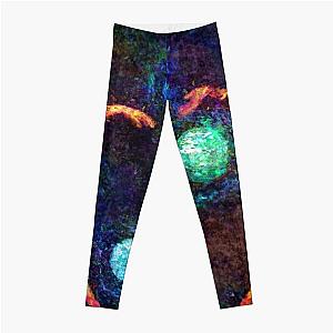 Phantasy Star II Title Screen Impressionist Painting Leggings