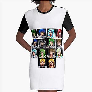 Classic Phantasy Star 3 Character portraits Graphic T-Shirt Dress