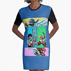 Classic Phantasy Star 4 heroes Graphic T-Shirt Dress