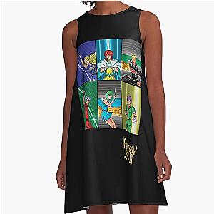 Lover Gifts Phantasy Star Retro Vintage A-Line Dress