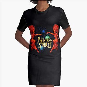 Phantasy Star 2 (Genesis Title Screen) Graphic T-Shirt Dress