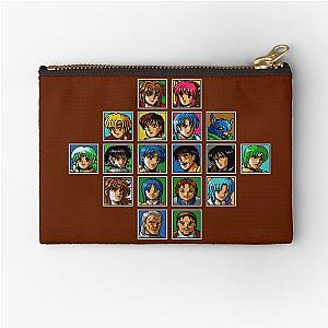 Classic Phantasy Star 4 Character Portraits Zipper Pouch