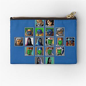 Classic Phantasy Star 4 Character Portraits Zipper Pouch