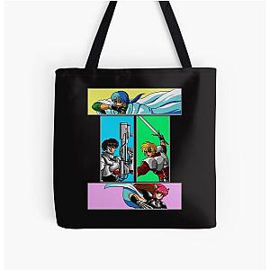 Classic Phantasy Star 4 heroes  All Over Print Tote Bag