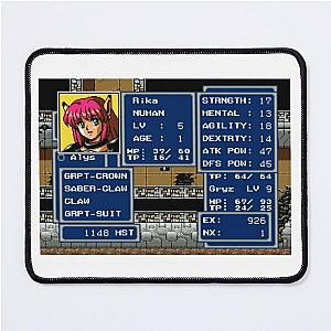 Classic Phantasy Star IV Rika Stats Mouse Pad