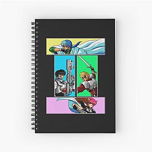 Classic Phantasy Star 4 heroes  Spiral Notebook