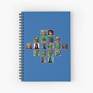 Classic Phantasy Star 4 Character Portraits Spiral Notebook