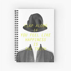 Happy pharrell Spiral Notebook