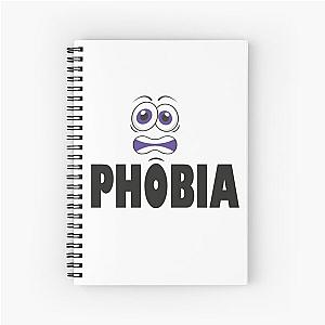 of of phasmophobia,ghost,funny, boo dark horror Spiral Notebook