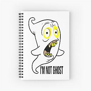 phasmophobia,ghost,funny, boo dark horror Spiral Notebook