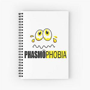 of of phasmophobia,ghost,funny, boo dark horror Spiral Notebook