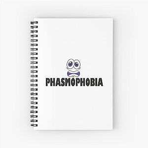 phasmophobia,ghost,funny, boo dark horror Spiral Notebook