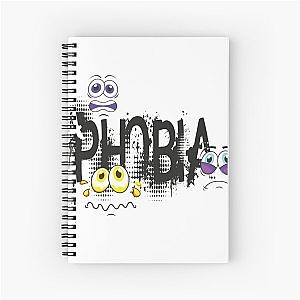 of of phasmophobia,ghost,funny, boo dark horror Spiral Notebook