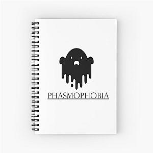 of phasmophobia,ghost,funny, boo dark horror Spiral Notebook