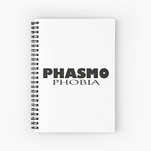 of of phasmophobia,ghost,funny, boo dark horror Spiral Notebook