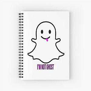 of phasmophobia,ghost,funny, boo dark horror Spiral Notebook