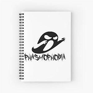 of phasmophobia,ghost,funny, boo dark horror Spiral Notebook