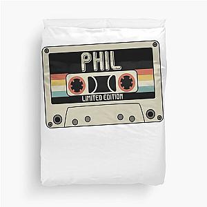 Gift For Men Crimson Phil Collins Vintage Photograp Duvet Cover