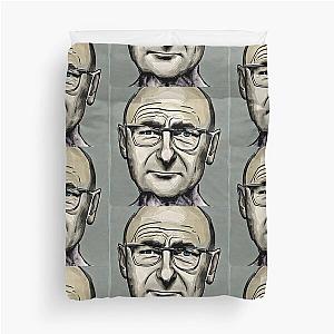 sketch of Phil Collins face Duvet Cover