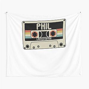 Gift For Men Crimson Phil Collins Vintage Photograp Tapestry